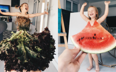 Los vestidos imaginarios de verduras que triunfan en Instagram